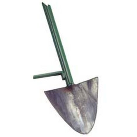 1PZ vanga forgiata con manico ferro - sx cm.24x24/145h. attacco  mm.35