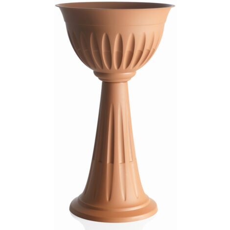 1PZ VASO A COLONNA ALBA Col. Terracotta Ï cm. 43x74,5 h
