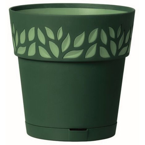 1PZ VASO CLOE con riserva d'acqua Ø cm. 30x29 h col. Grafite
