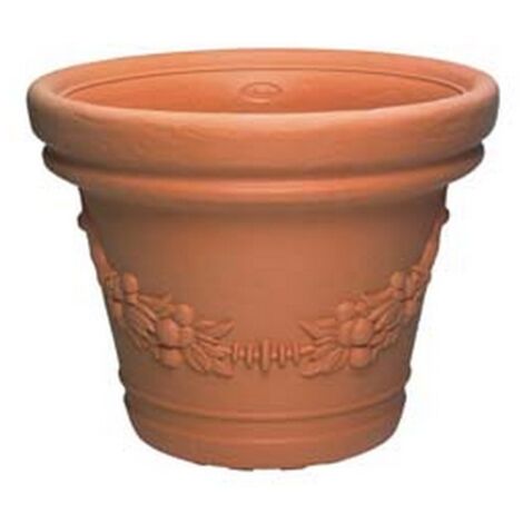 1PZ VASO ELIOS TONDO FESTONATO - 35,  cm.35x28 h.