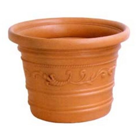 1PZ VASO IN PLASTICA FESTONATO DOPPIO BORDO -  cm.40x30 h.