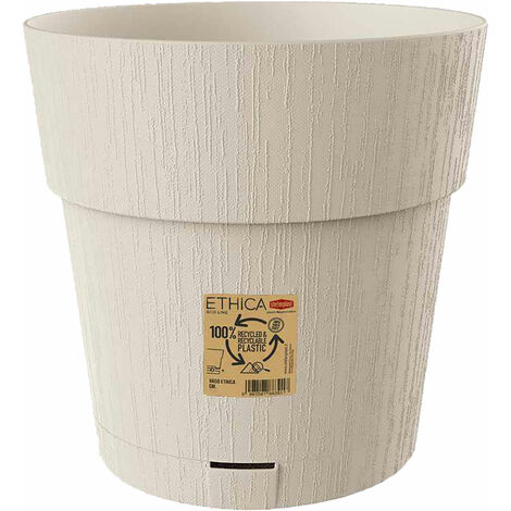 1PZ VASO TONDO 'ETHICA' diametro 20 x h.19 - grafite