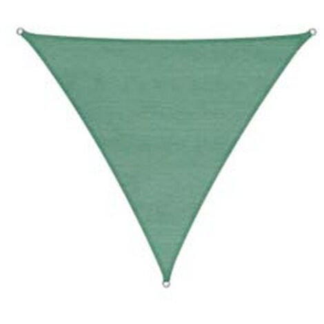 1PZ VELA OMBREGGIANTE HDPE TRIANGOLARE VERDE - mt.3,6x3,6x3,6