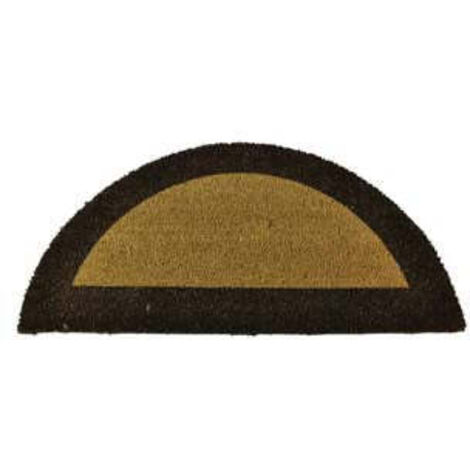1PZ ZERBINO ECOCO SEMICERCHIO CM.40X80 MARRONE SPESSORE MM.18 cm40x80, spessore