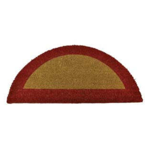 1PZ ZERBINO ECOCO SEMICERCHIO CM.40X80 ROSSO SPESSORE MM.18 cm40x80, spessore m