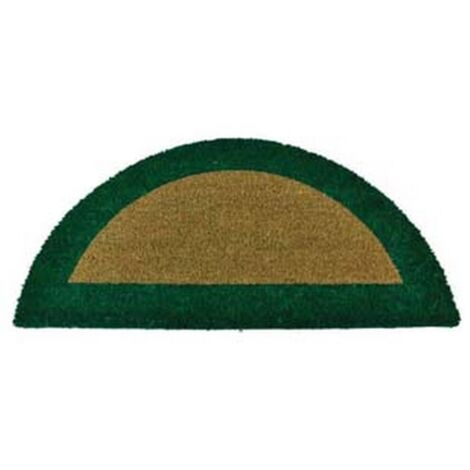 1PZ ZERBINO ECOCO SEMICERCHIO CM.40X80 VERDE SPESSORE MM.18 cm40x80, spessore m