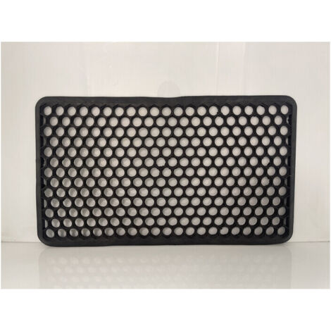 1PZ ZERBINO NIDO DAPE NERO CON BORDO 41X71 CM