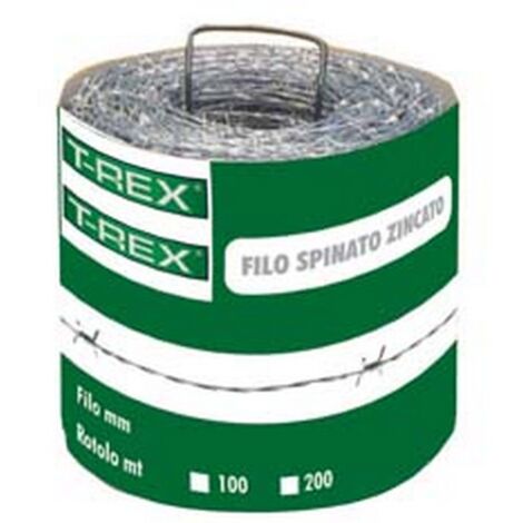 1ROTOLO FILO FERRO SPINATO ZINCATO  - rotolo da mt.200