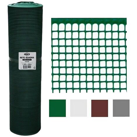 1ROTOLO RETE DI PROTEZIONE PER BALCONI 'QUADRANET' mt. 1 x 10 - colore verde