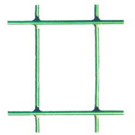 1ROTOLO RETE ELETTROSALDATA PLASTIFICATA VERDE ROTOLO MT.10 maglia 76x63 spess.filo