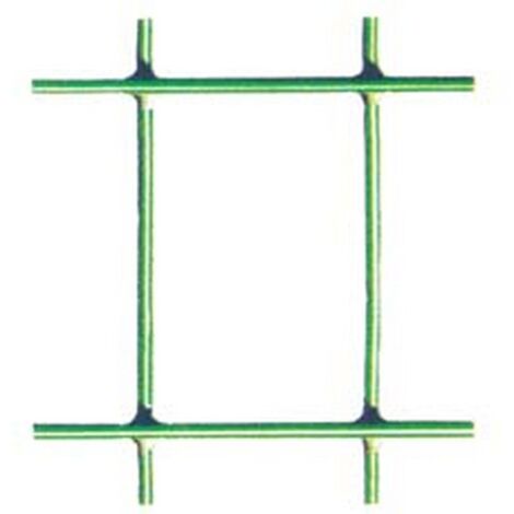1ROTOLO RETE ELETTROSALDATA PLASTIFICATA VERDE ROTOLO MT.25 MAGLIA MM.75X50 FILO Ø