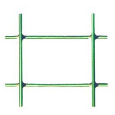 1ROTOLO RETE ELETTROSALDATA PLASTIFICATA VERDE ROTOLO MT.25 MM.25X50 MAGLIA MM.50X2