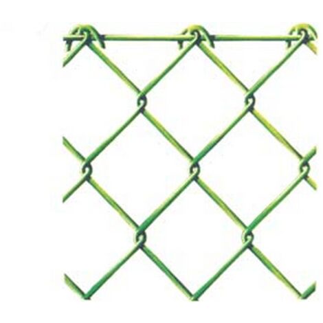 1ROTOLO RETE GRIGLIA PLASTIFICATA VERDE "REPLAX" MAGLIA 50X50 FILO  MM.2,4 ESTERNO