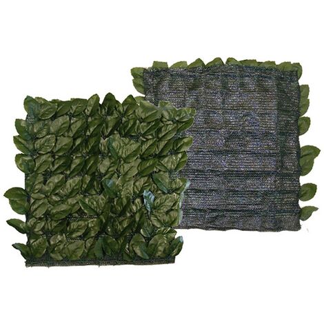 1ROTOLO SIEPE ARTIFICIALE 'FOGLIE DI LAURO CON RETE' mt 1,5 x 20