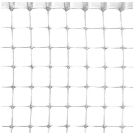 1RT RETE IN PLASTICA QUADRANET X BALCONI maglia  mm.10x10 rotolo mt.50 H. cm. 1