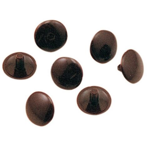 1SCATOLE SC TAPPI COPRIVITI MARRONI (PZ.40) GAMBO 3 MM DIAMETRO TESTA 12 MM COLORE MARRONE