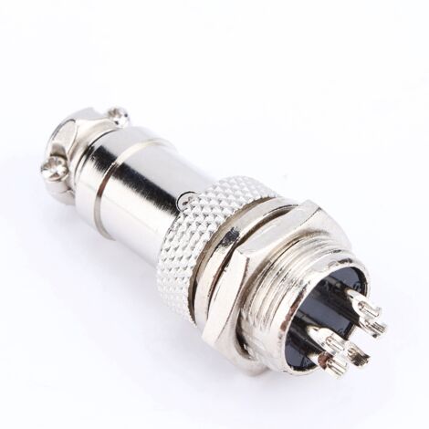 1set Connecteur Aviation Électrique GX16 5 Broches à Vis, Prise et Embout Neuf