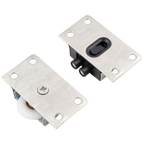 1Sets edelstahl Schiebetür Walze Obere Und Unter Lager Rad Stumm Tür Pulley Für Schrank Schrank Möbel Hardware,A