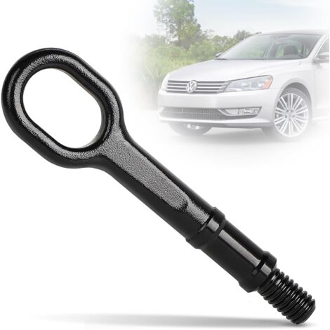 1T0805615A Crochet de Barres de Remorquage 192 mm Towing Hook Compatible avec CC 2009-2018, EOS 2007-2017, R32 Rabbit 2006-2014