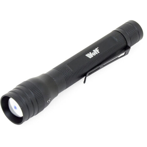 1w LED Rechargeable Torch Wolf 120lm Waterproof Flashlight for Camping, Hiking & Outdoor Activities