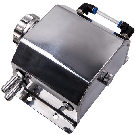 1x 1 L Aluminio Tanque de Aceite de Coche for 168mm(L) x 87mm(W) x165mm (H)