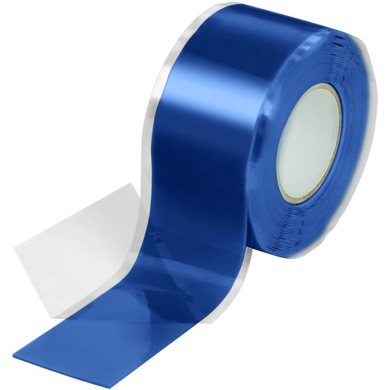 Memkey - 1x 3m Self-fusing Silicone Tape (Self-amalgamating, Self-vulcanizing), Insulating Tape & Sealing Strip (Water, Air), 25mm Wide, Blue