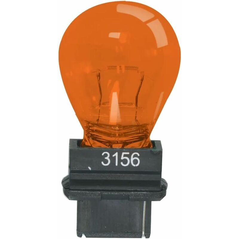 1x ampoule 3156 12V P27W W2.5x16d 32CP S25d orange simple filament voiture américaine et asiatique
