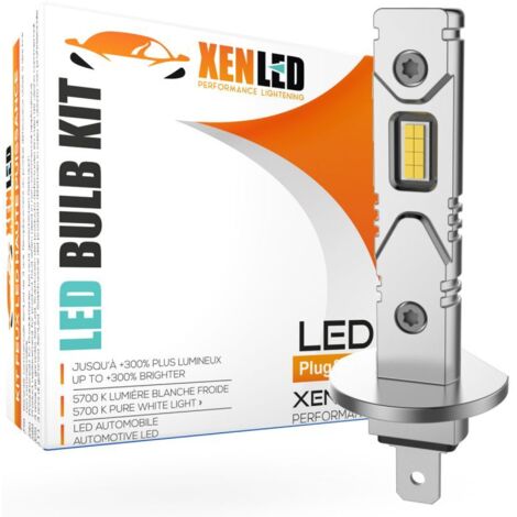 1x ampoule H1 LED Tiny1 Ultima 2200Lms réels 11W CANBUS - XENLED - voiture moto - ratio 1:1 - plug&play
