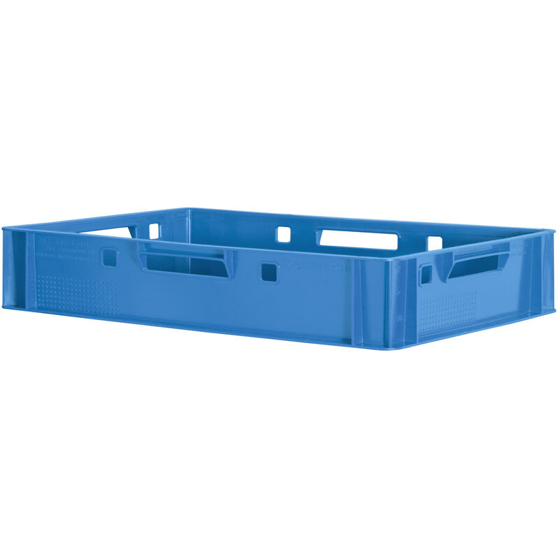 Kingpower - 1x Boucher Caisse Viande Caisse Eurofleischkiste Bleu Caisse Empilement Plastique
