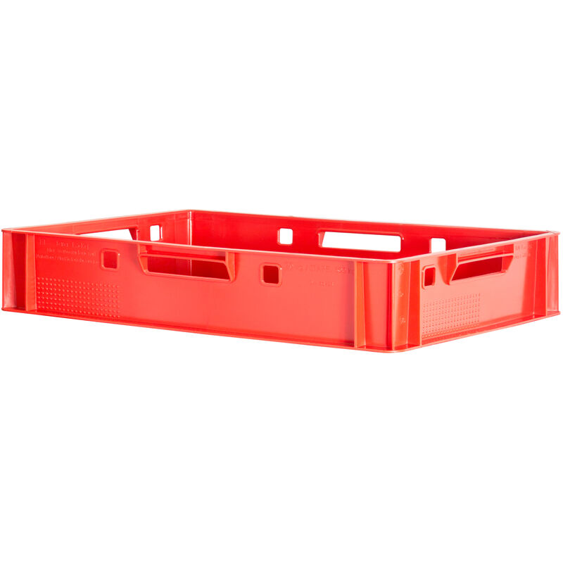Kingpower - 1x Boucher Caisse Viande Caisse Eurofleischkiste Rouge Caisse Empilement Plastique