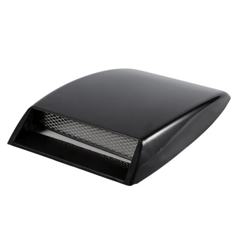 1x Cache-prise d'air décoratif universel pour capot de voiture, noir