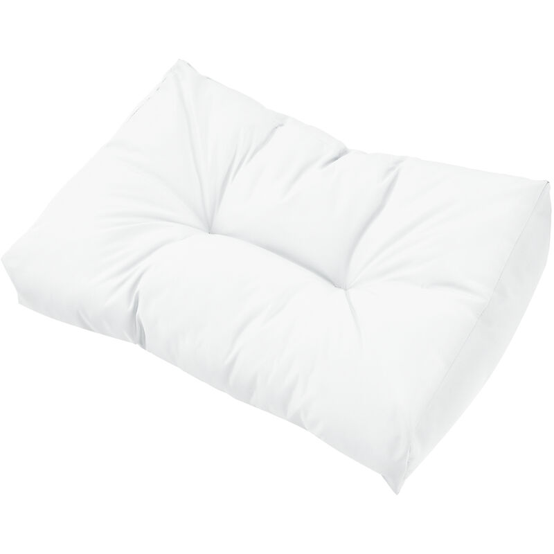 [en.casa] - Coussin de dossier pour canapé palette Comfy In/Outdoor Blanc