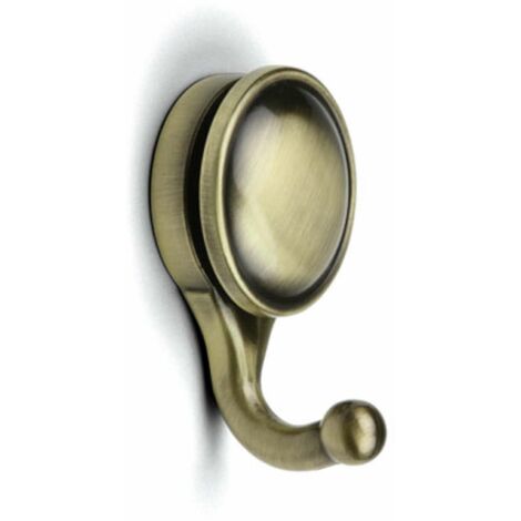 1x crochet de meuble 63mm finition bronze vintage époque rustique maison serviette torchon