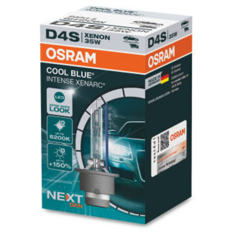 1x D4S OSRAM XENARC Cool Blue INTENSE (Next Gen), HID Lampe à décharge au xénon, 66440CBN, lumière extra blanche, 42V, 35W