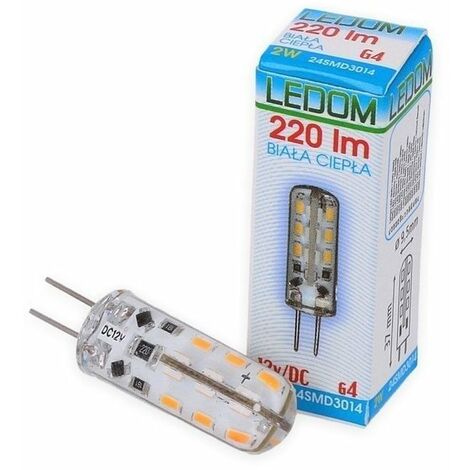 G4 LED Leuchtmittel 165/170lm 1,2W/12V AC/DC kleine Birne Stecksockel seitlich 