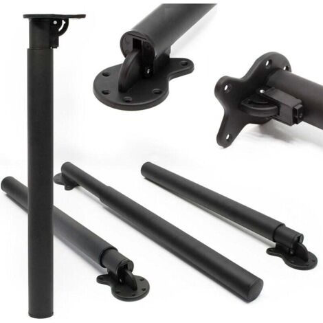 1x gamba tavolo nera regolabile in altezza 70-110cm