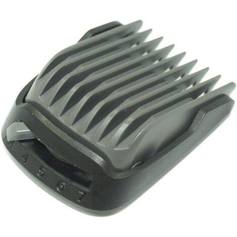 1x Guide de coupe 3-7mm, 5 réglages, peigne ajustable, pour tondeuse barbe MG3757 BT3206