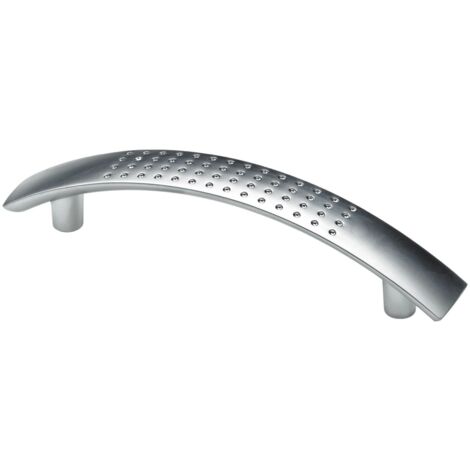1x Hettich Möbelgriff Aluminium Optik 16x124x24mm Schubladengriff Schrankgriff