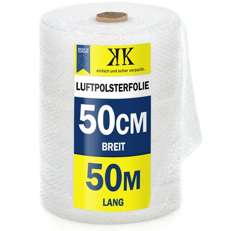 1x LUFTPOLSTERFOLIE 0,5m x 50m Noppenfolie KOSTENLOSER VERSAND