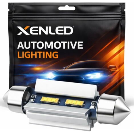 1x Navette LED Blanche XENLED CANBUS ULTRA 6000K 500Lms 12V C10W