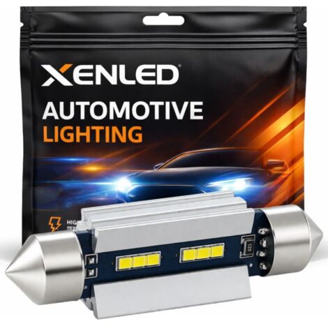 1x Navette LED Blanche XENLED CANBUS ULTRA 6000K 500Lms 12V C5W - C7W