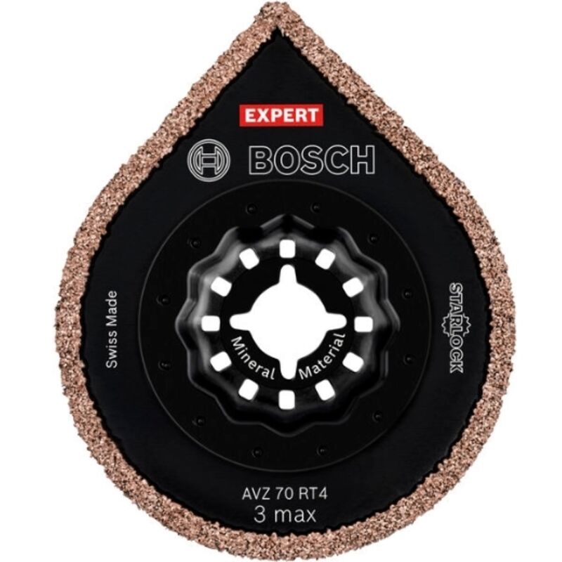 1x Piastra di stuccatura per malta EXPERT AVZ 70 RT4 3 max. (per malta, malta, malta, larghezza mm, Accessori professionali Multi-Tool)