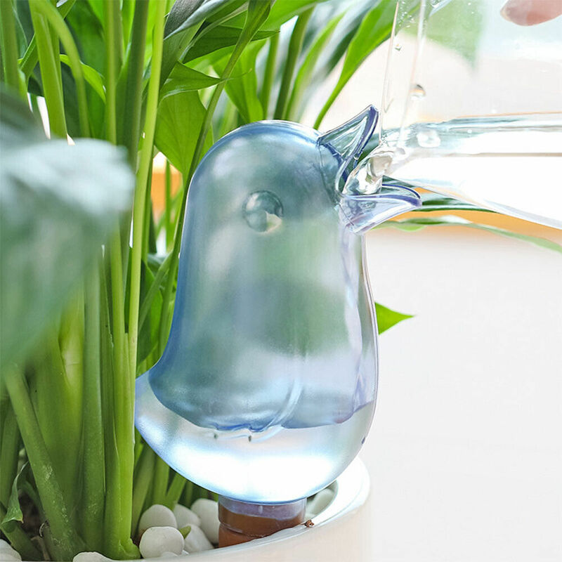 Tophomer - 1x plante auto arrosage pointe de pieu, Système d'irrigation goutte à goutte pot fleurs plantes d'intérieur bleu
