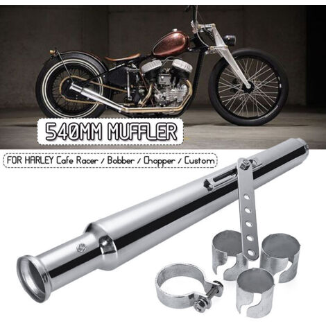 1x Silencieux Cocktail Shaker Tulip Bell End Pour Harley Cafe Racer Bobber Chopper Custom