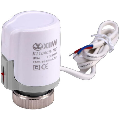 1X Stellmotor Fussbodenheizung 230v Thermischer Stellantrieb stromlos geschlossen NC M30x1,5 Thermot Stellmotor