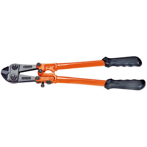 1x Tronchese industriale da 45 cm, tronchese per impieghi gravosi con lame in lega di acciaio CrMo trattata termicamente, impugnatura ergonomica in morbido PVC per bulloni e barre filettate