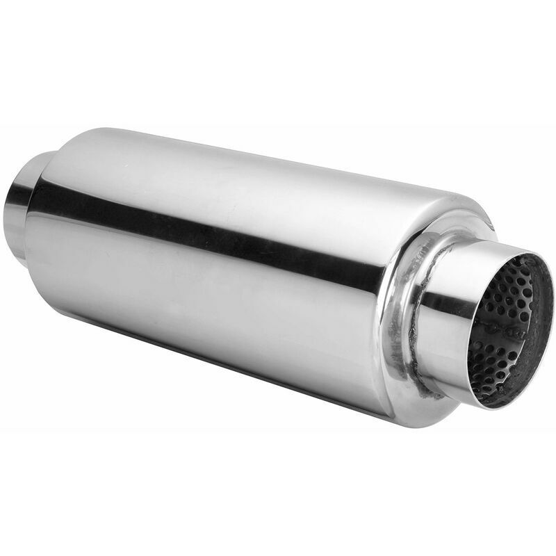 Sunxury - 1x Universel Silencieux D'échappement 304 Inox 2.5 Pouce Inelt 2.5pouce Outlet