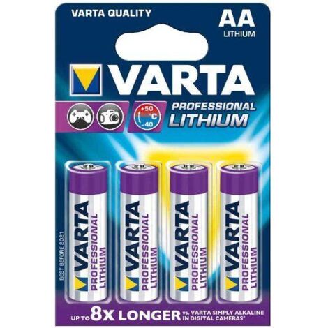 1x4 Varta Ultra Lithium Mignon AA LR06
