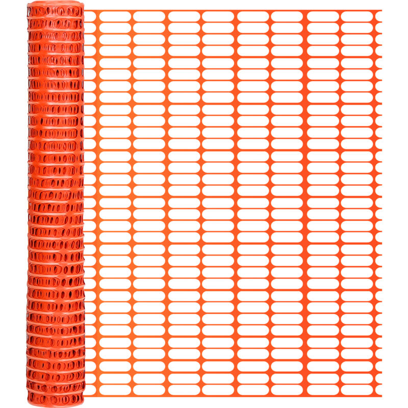 1x50m Barrière de signalisation et balisage plastique orange, clôture de jardin