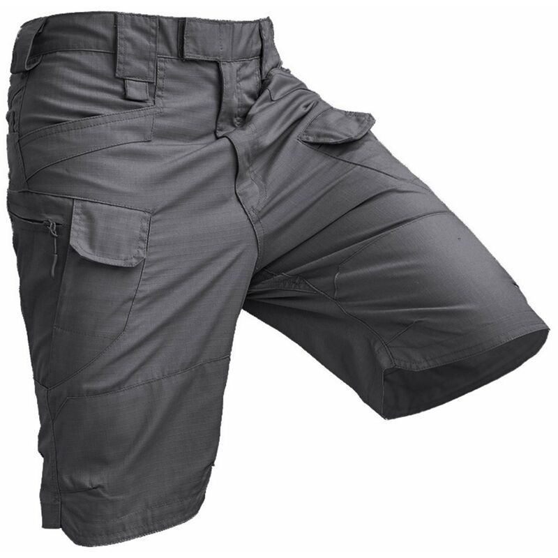 

1x7 pantalones cortos tacticos, pantalones tacticos urbanos, monos Pantalones cortos,Pantalones cortos, gris, M